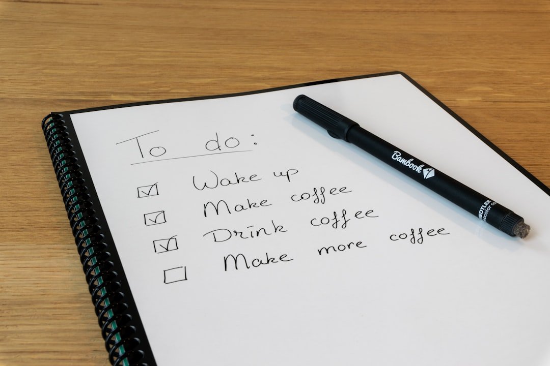 Simple morning routine checklist showing hydration, movement, intention setting, mindful moment, and day preparation steps